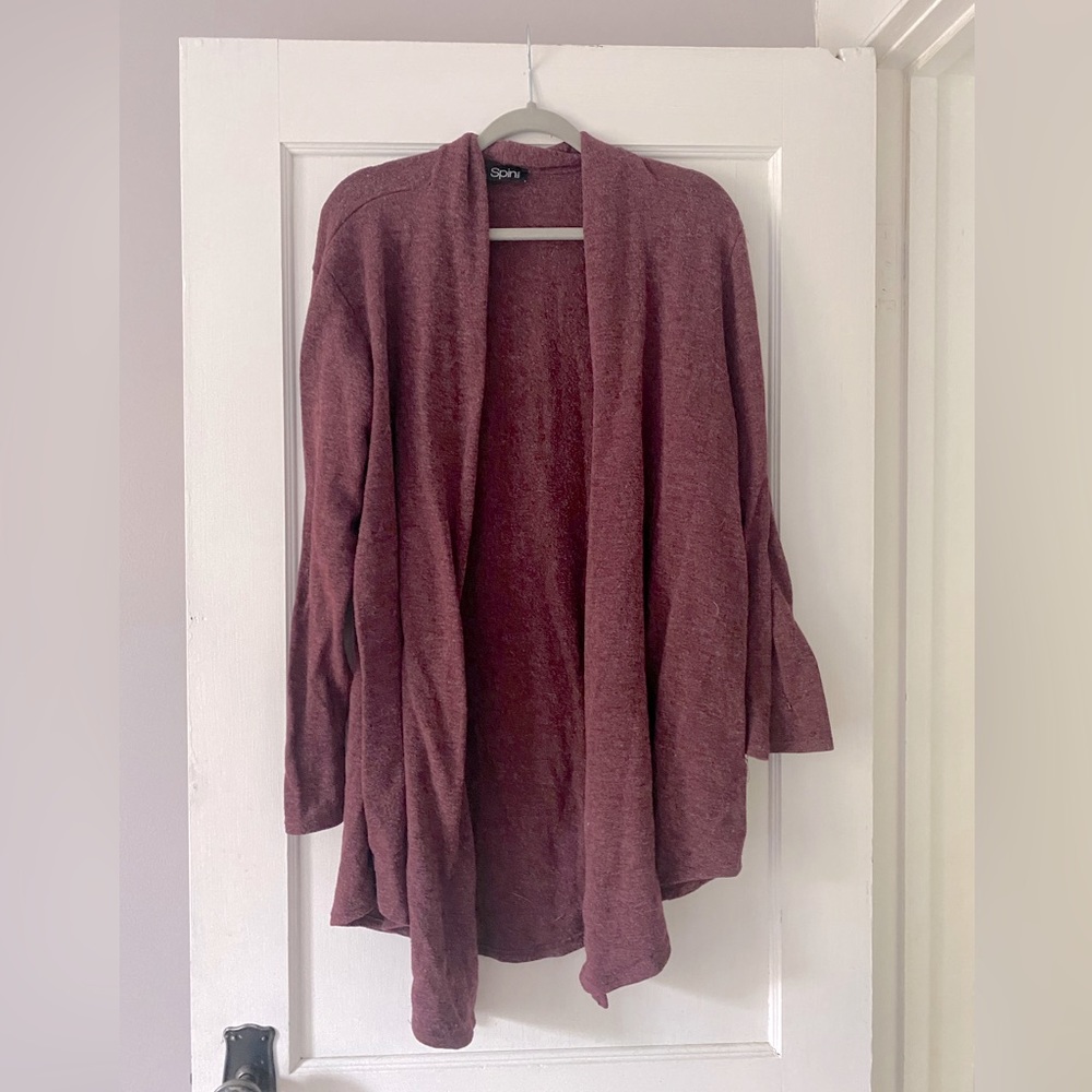 Spin maroon cardigan